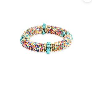 Myra-Great Valley Beaded Bracelet In Red And Blue